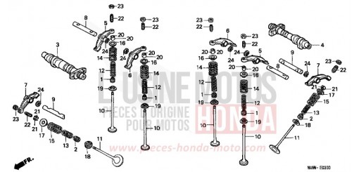 ARBRE A CAMES/SOUPAPE XL600VX de 1999